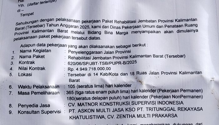 Belum Genap Tiga Bulan Setelah Diperbaiki Jembatan Sungai Nanjung Rusak Parah