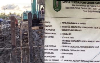 Terungkap: Alat Yang Digunakan Tidak Memenuhi spesifikasi, Hingga Dugaan Pinjam Bendera Di Rehab Jembatan 4,8M Kayong Utara.